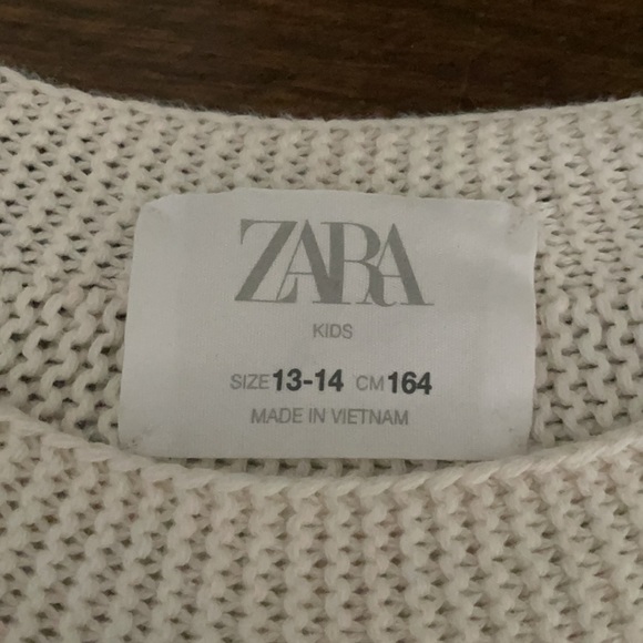 Zara cream girls sweater - Picture 2 of 3